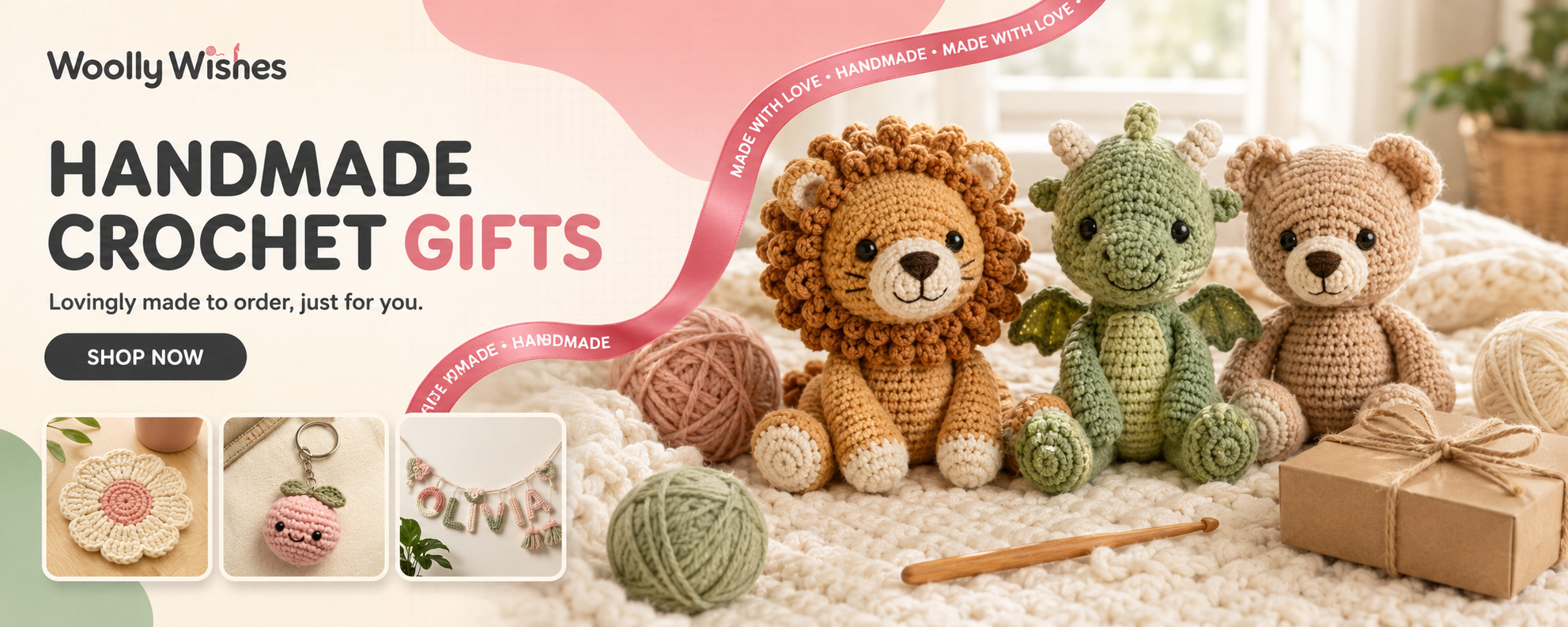 Woolly Wishes — Handmade Crochet Gifts hero