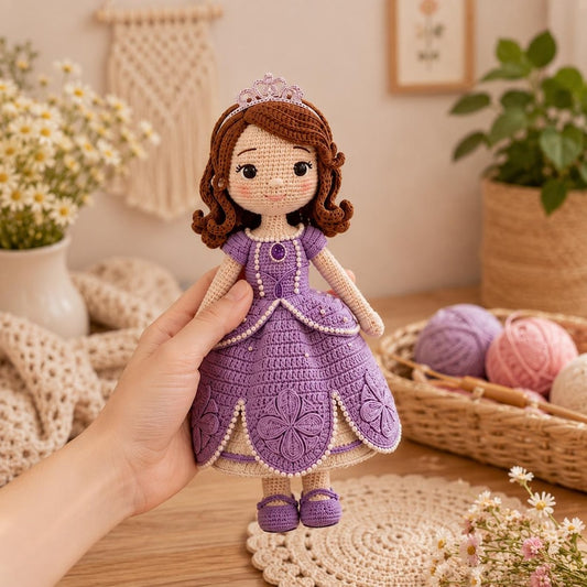 Handmade Crochet Sofia the First & Pepper Dolls — Royal Magic Amigurumi Princess Plush